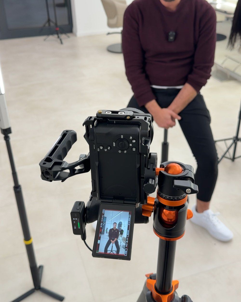 Evooke Studio am Set